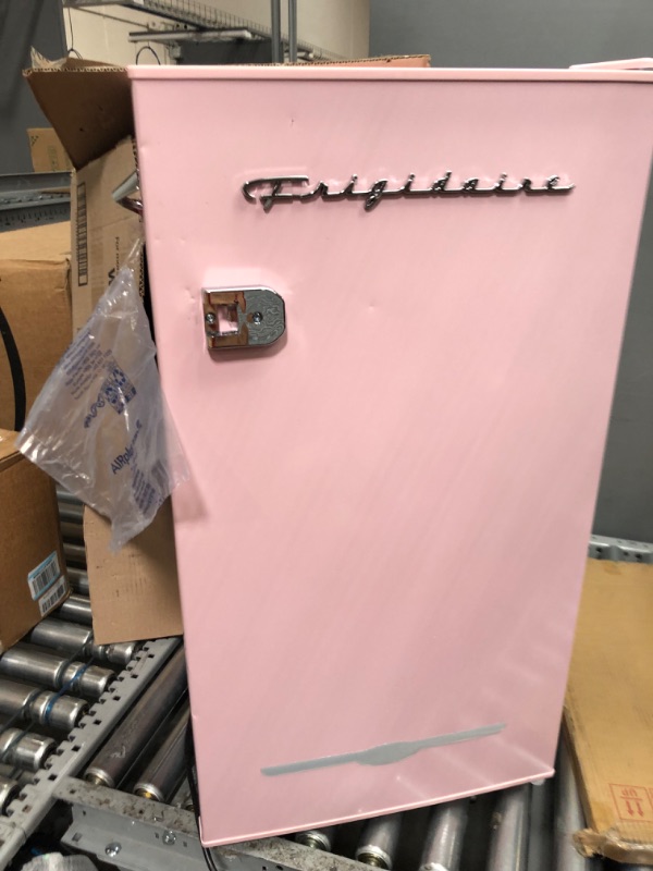 Photo 3 of 
FRIGIDAIRE EFR376 Retro Bar Fridge Refrigerator with Side Bottle Opener, 3.2 cu. Ft, Pink/Coral