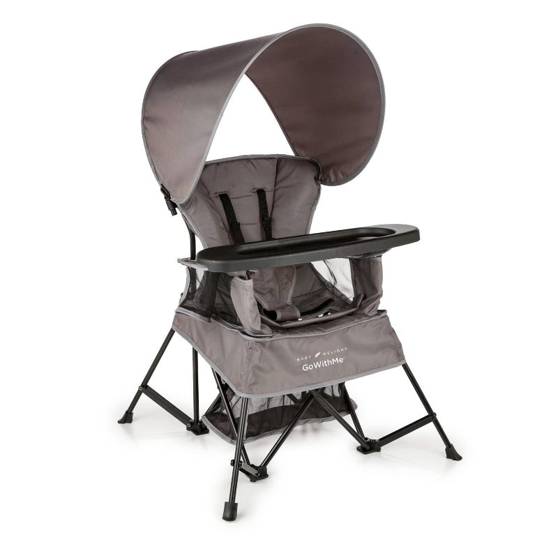 Photo 1 of Baby Delight Go with Me Venture Portable Chair | Indoor and Outdoor | Sun Canopy | 3 Child Growth Stages | Grey