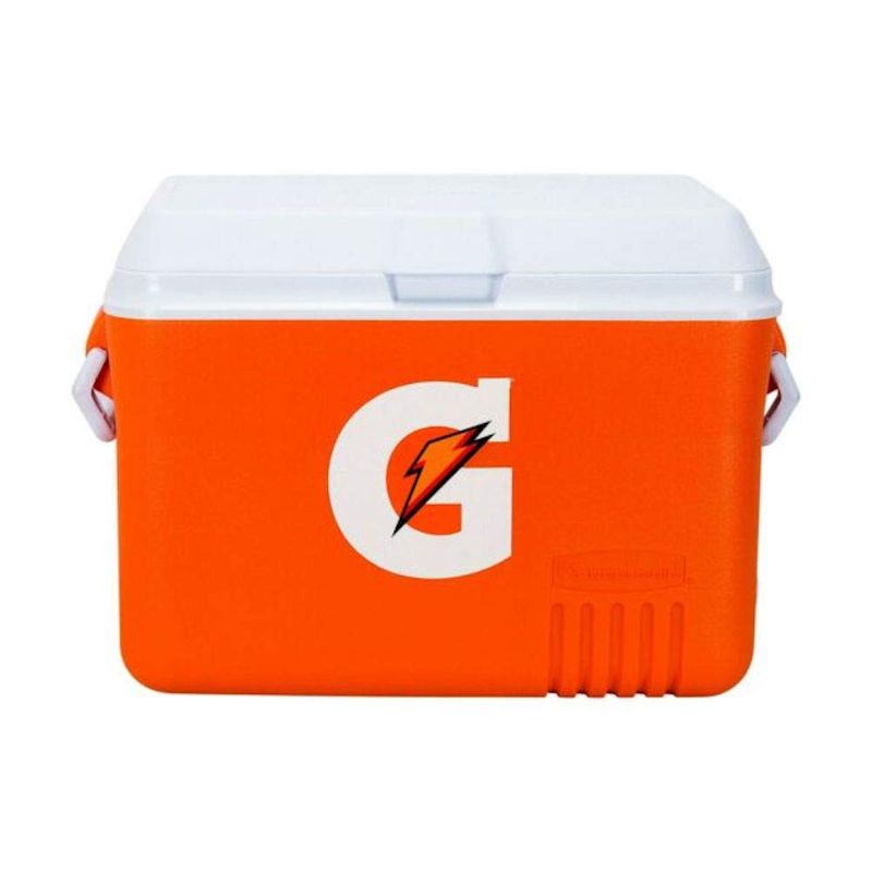 Photo 2 of Gatorade 48 Quart Orange and White Cooler

