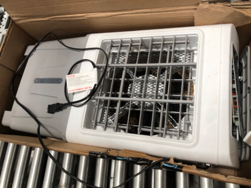 Photo 2 of **DAMAGED, DOES NOT FUNCTION**Portable Evaporative Cooler ALPACA 2200CFM Personal Swamp Cooler, 120°Oscillation Swamp Cooler with Remote Control, Timer, Humidifier, 3 Wind Speeds, 4 Ice Packs for Room Office Dorms Outdoor, 5.5 Gal