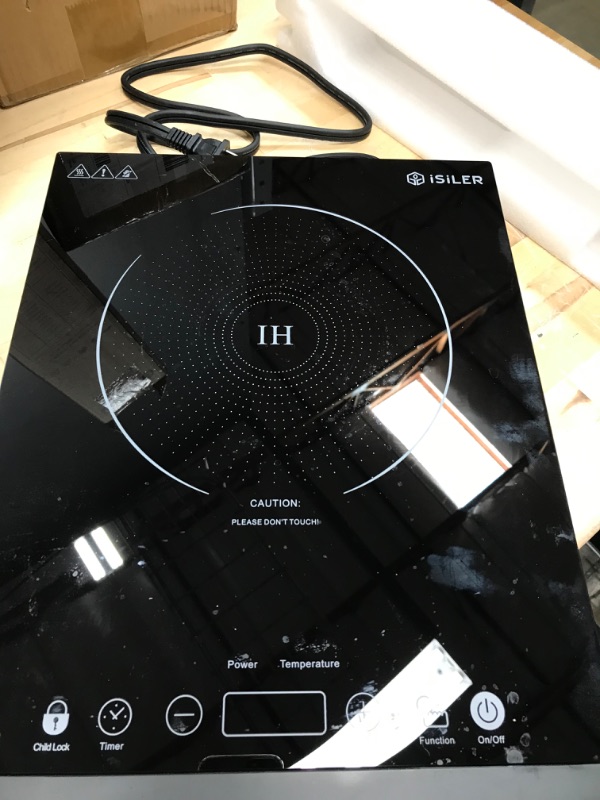 Photo 2 of 
Portable Induction Cooktop, iSiLER 1800W Sensor Touch Electric Induction Cooker Hot Plate with Kids Safety Lock, 6.7" Heating Coil, 18 Power 17...