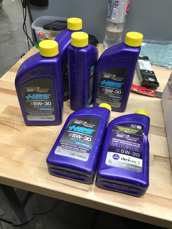 Photo 2 of 6 Pack***Royal Purple 01530 API-Licensed SAE 5W-30 High Performance Synthetic Motor Oil - 1 Qt 1 Quart (32 Ounces)