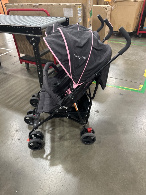 Photo 4 of Dream On Me Volgo Twin Umbrella Stroller, Pink