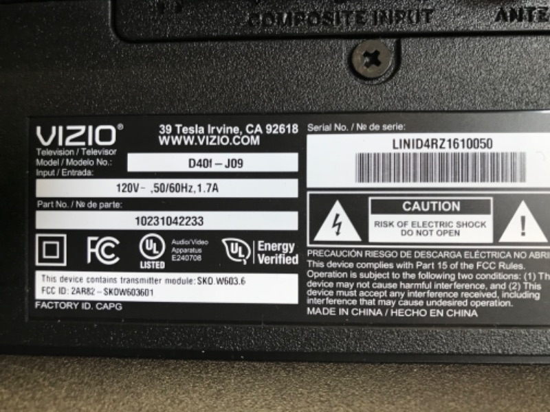 Photo 3 of VIZIO 40-inch D-Series Full HD 1080p Smart TV Chromecast Built-in Streaming Channels, D40f-J09, 2021 Model (Renewed) 40 inches
