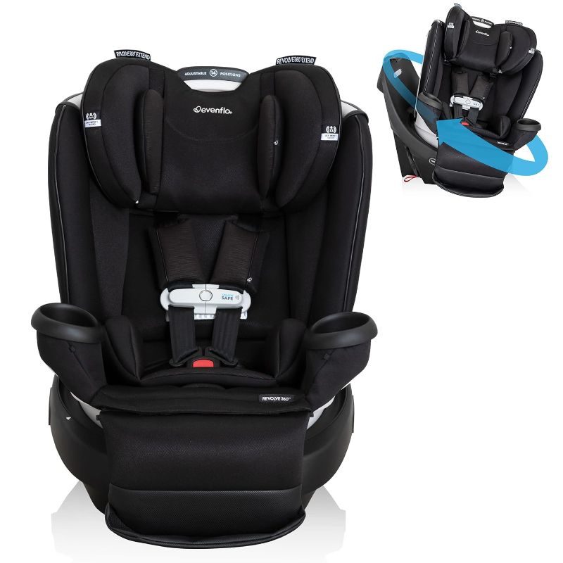 Photo 1 of Evenflo Gold Revolve360  2-in-1 Rotational Car Seat with SensorSafe (Obsidian Black)