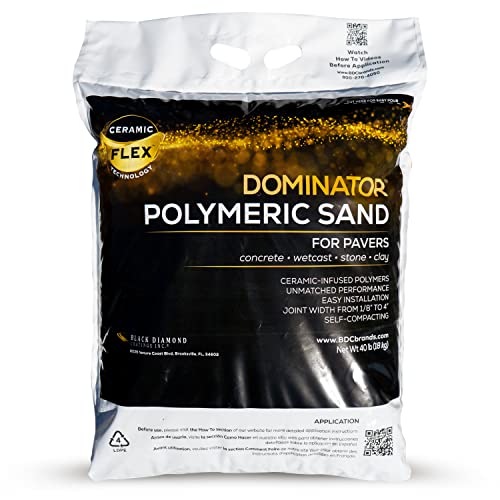 Photo 1 of 40 Pound Natural Ivory DOMINATOR Polymeric Sand with Revolutionary Ceramic Flex Technology for Stabilizing Paver Joints/Gaps, 1/8” up to 4”, Professional Grade Results