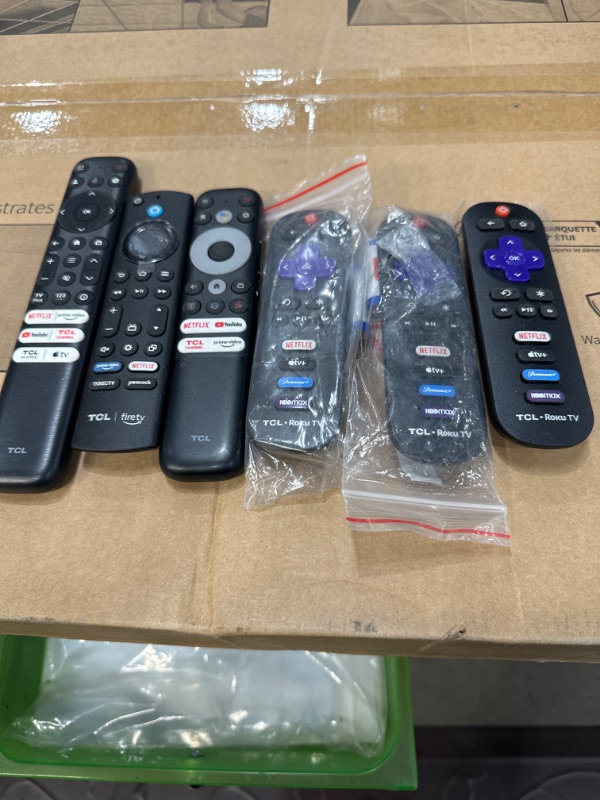 Photo 1 of Bundle of 6 TCL TV remotes. New and Used