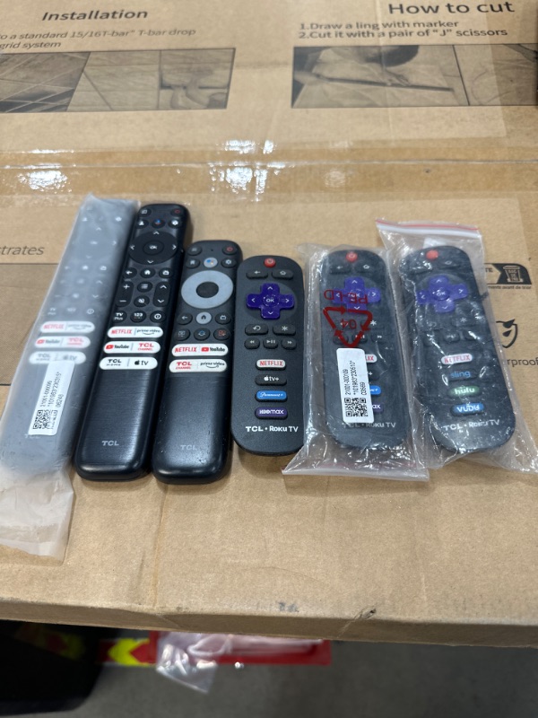 Photo 1 of Bundle of 6 TCL TV remotes. New and Used