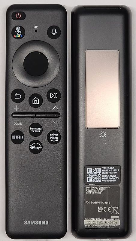 Photo 1 of  Remote Original Samsung BN59-01432A with Voice, Smart TV Remote for 2023 Models, Solar Charging