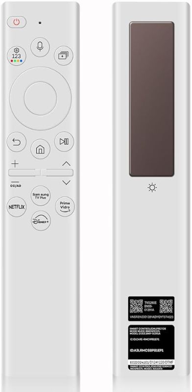 Photo 1 of BN59-01391A Solar Voice Remote for Samsung Frame TV Remote with Bluetooth Rechargeable Solar Cell,