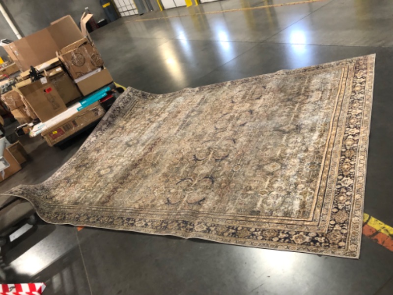 Photo 6 of ***HEAVILY USED AND DIRTY - NO PACKAGING - SEE PICTURES***
Loloi LAYLA Collection, LAY-03, Olive/Charcoal, 9'-0" x 12'-0", 13" Thick, Area Rug, Soft, Durable, Vintage Inspired, Distressed, Low Pile, Non-Shedding, Easy Clean, Printed, Living Room Rug Olive