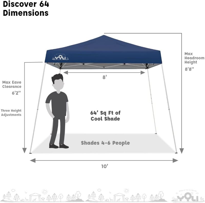 Photo 1 of (READ FULL POST) Yoli Westport 64 10' x 10' Slant Leg - FRAME ONLY
