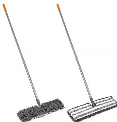 Photo 1 of 18 in. Interchangeable Microfiber Flip Dust Flat Mop 
