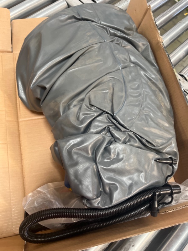 Photo 2 of INTEX Challenger Inflatable Boat Series: Includes Deluxe Boat Oars and High-Output Pump – SuperStrong PVC – Triple Air Chambers – Welded Oar Locks – Heavy Duty Grab Handle 2-person Boat Set