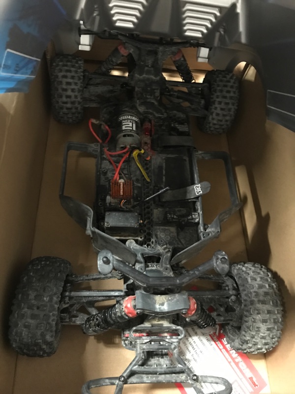 Photo 4 of ARRMA RC Truck 1/10 SENTON 4X2 Boost MEGA 550 Brushed Short Course Truck RTR (Batteries and Charger Not Included), Blue, ARA4103V4T2