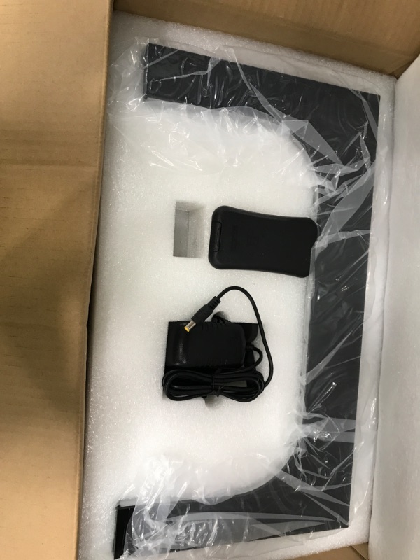 Photo 1 of FTXOAM Levitating Shoe Display, Acrylic LED Floating Shoe Display with 16 Colors Remote Control & 360°Rotation Spinning,Magnetic Sneaker Display Holder for Storefront Home Décor Advertising Exhibition Shoe Store Show (Black Without Shoe)