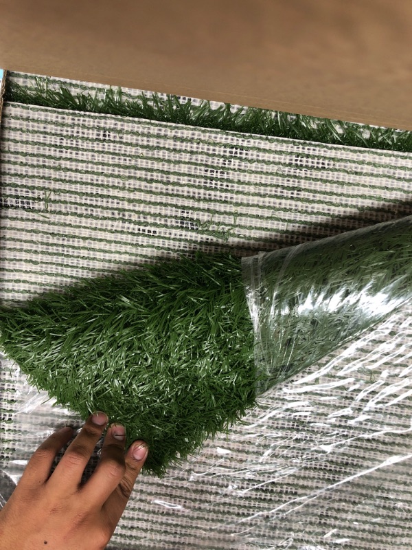 Photo 2 of Artificial Grass Puppy Pee Pad for Dogs and Small Pets - 20x25 Reusable 3-Layer Training Potty Pad with Tray - Dog Housebreaking Supplies by PETMAKER