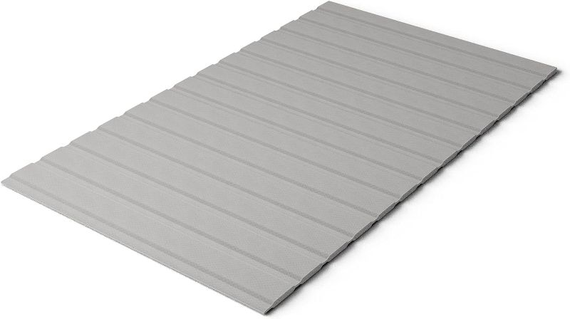 Photo 1 of  Heavy Duty Horizontal Mattress Support Wooden Bunkie Board/Bed Slats with Cover, Queen, Grey