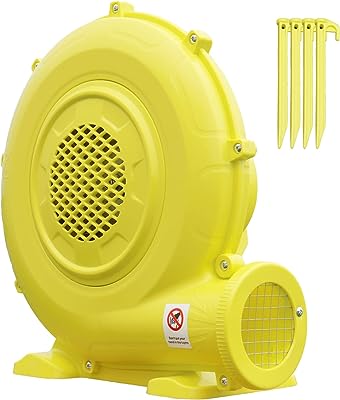 Photo 1 of FDMHOR 480W Bounce House Blower Air Blower for Inflatable - Easy to Store and Portable Used for Inflatable Bouncy Castle/Water Slide/Bounce House,Yellow
