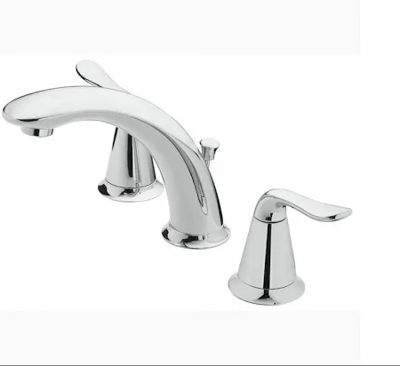 Photo 1 of (SEE NOTES) Home2O Brushed Nickel Finish, Two metal Lever Handles, Pop-Up Assembly, H10L-821-CH Widespread Bathroom Faucet  