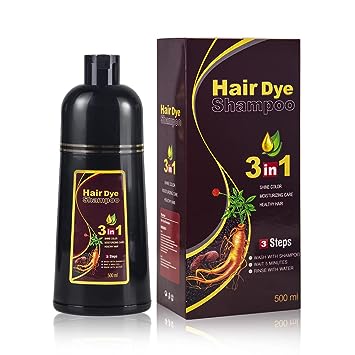 Photo 2 of BELEZALIB Instant Dark Brown Hair Color Shampoo for Gary Hair MEIDU, Hair Dye Shampoo for Women & Men 3 in 1-100% Grey Coverage - Herbal Ingredients Hair Coloring Shampoo in Minutes 500ML