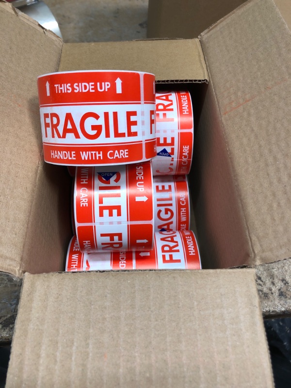 Photo 1 of 10 Rolls of Fragile Labels 