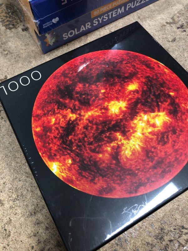 Photo 2 of Blue Kazoo Sun Jigsaw Puzzle, 1000 Piece, Large Round Art Puzzle for Adults, Unique & Premium Quality