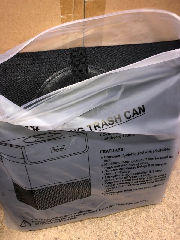 Photo 2 of AstroAI Portable Folding Trash Can with Oxford Cloth, 12L