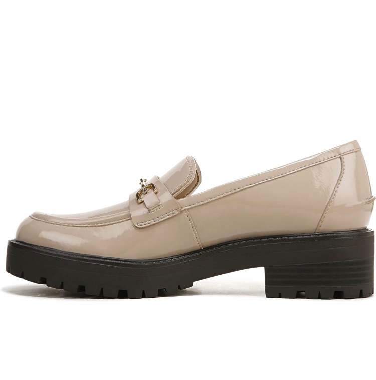 Photo 1 of Loafers with Chain Platform Slip-on Comfort Leather Work Shoes