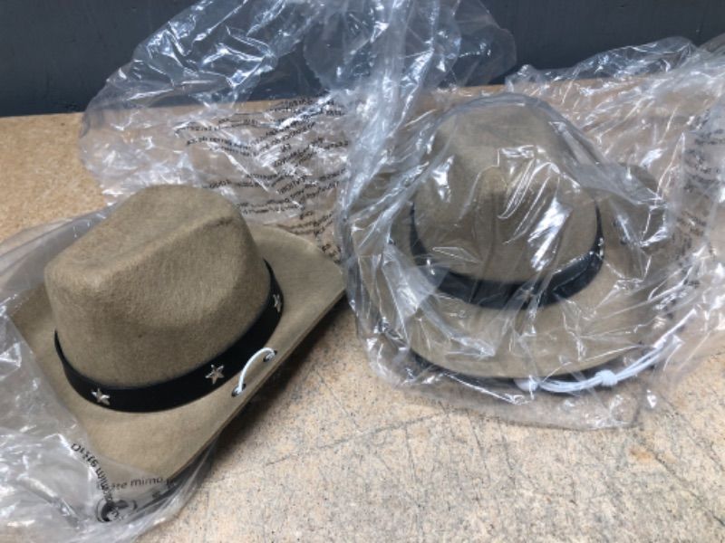 Photo 1 of **SET OF 2**  Pretty DG. Cowboy Hat for Puppy Dog for Costumes Party