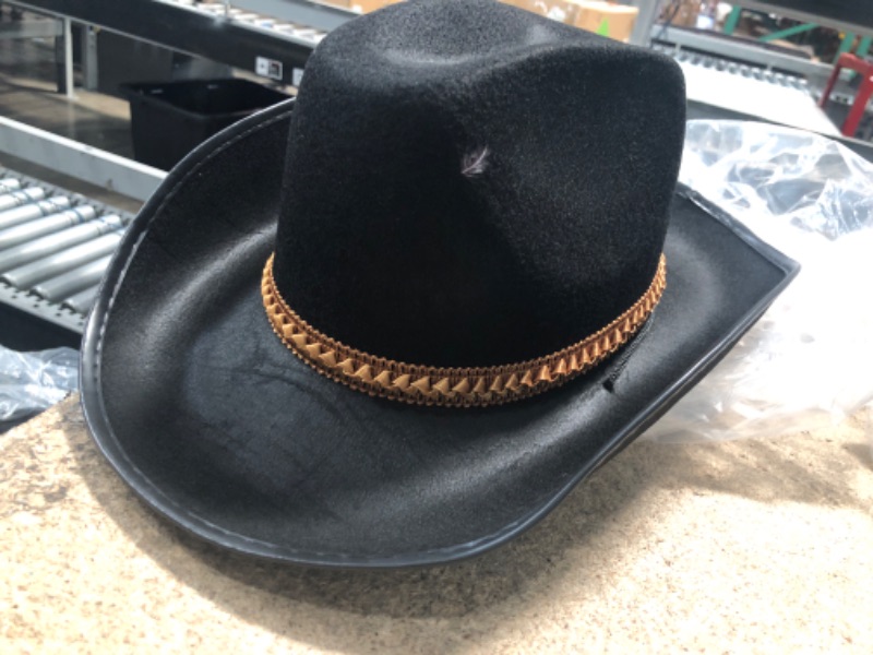 Photo 2 of Forum Novelties Inc - Felt Cowboy Hat One Size Black