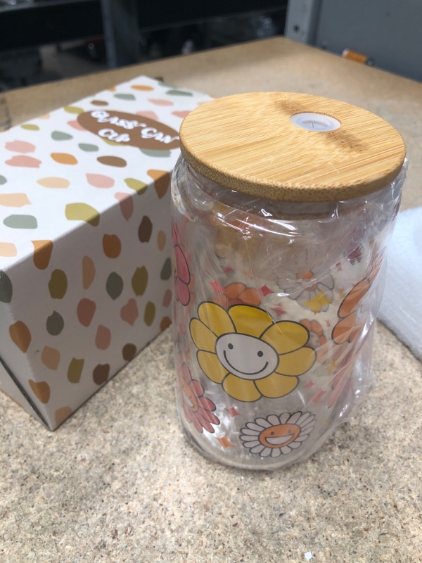Photo 1 of Coolife 16 oz Iced Coffee Cup - Cute Smiling Face Cup