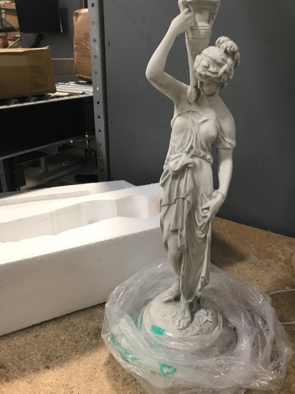 Photo 1 of Design Toscano KY148 Dione, the Divine Water Goddess Garden Statue: Medium,antique stone Medium sculpture