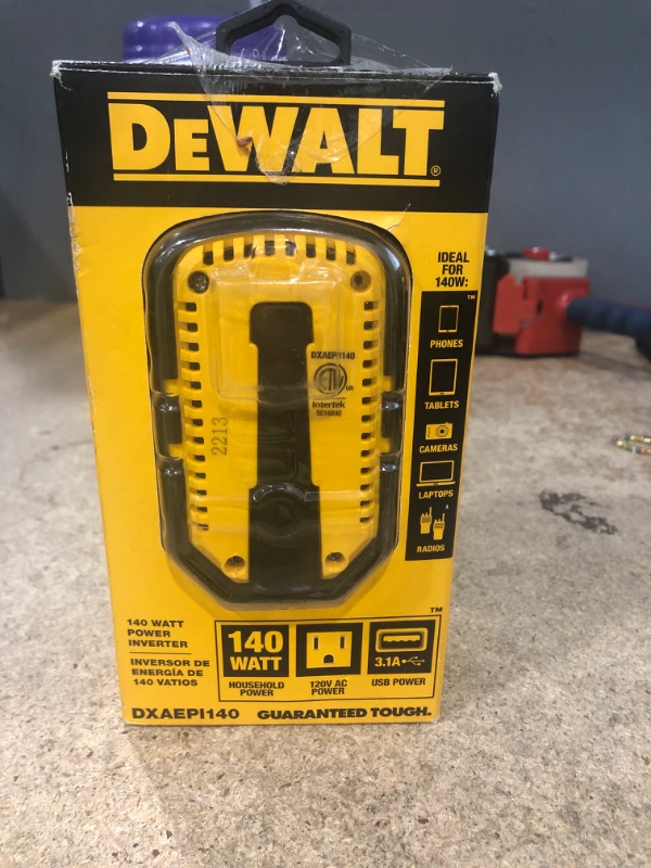 Photo 2 of DeWalt Power Inverter Dxaepi140