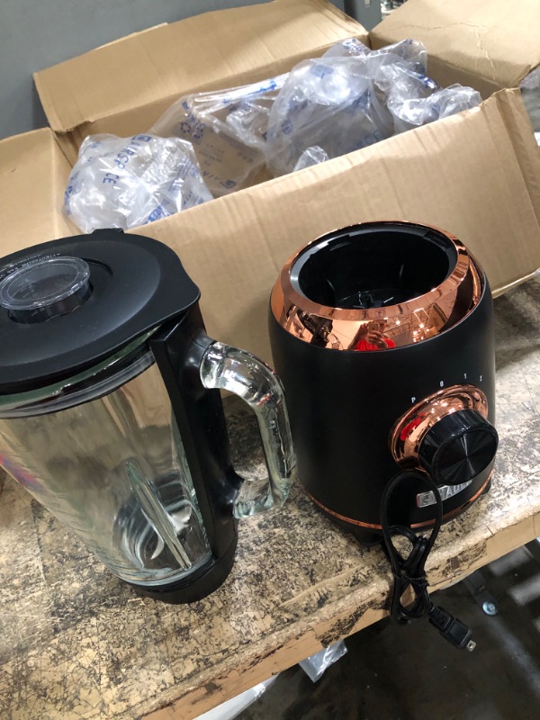 Photo 2 of *READ NOTES* HADEN 56 oz. 5-Speed Black and Copper Blender
