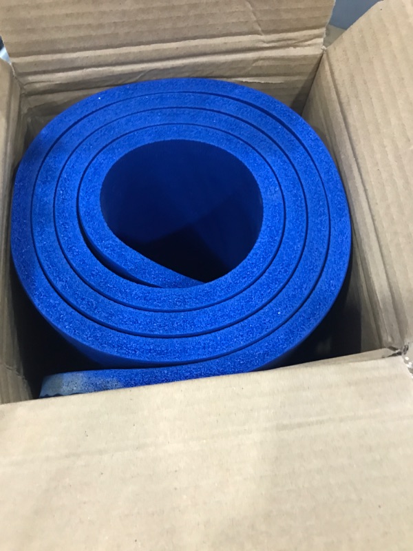 Photo 2 of Amazon Basics 1/2-Inch Extra Thick Exercise Yoga Mat Blue Yoga Mat