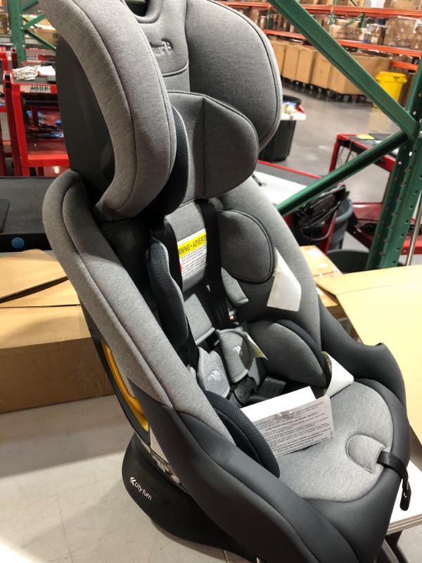 Photo 4 of Baby Jogger City Turn Rotating Convertible Car Seat | Unique Turning Car Seat Rotates for Easy in and Out, Phantom Grey