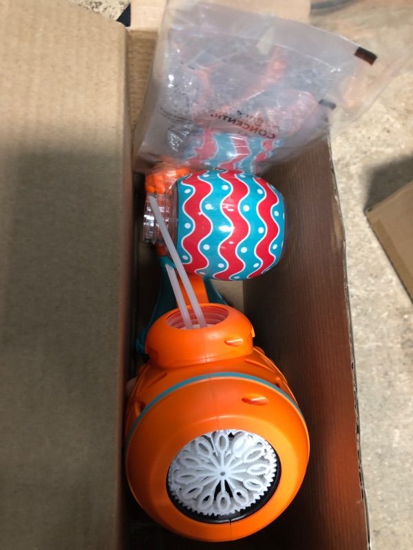 Photo 1 of Bubble Machine Gun for Toddlers Kids - Bunny Bubble Blower Outdoor Bubbles Toys for Kids Ages 4-8, Automatic Bubble Maker with 5 Packs Bubbles Refill, Birthday Party Gifts for Little Boys & Girls Blue-orange