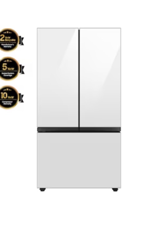 Photo 1 of Samsung Bespoke 30.1-cu ft Smart French Door Refrigerator with Dual Ice Maker and Door 