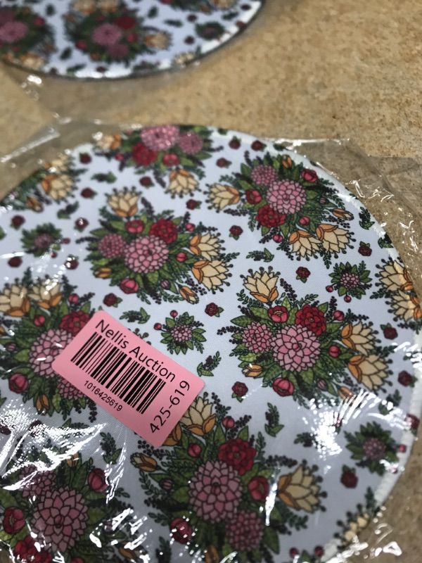 Photo 1 of LF LOIAAFEL Floral Mouse pad.Mouse pad.Rose Mouse pad.Plant Mouse pad.Nonslip Waterproof Rubber Sole, Suitable for Office, Study and Game. 8.7*8.7*0.12 inches