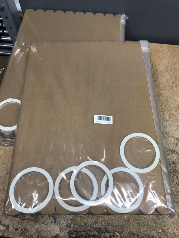 Photo 1 of 9 Pack Tri Fold Poster Board 20" x 30" White Fold Display Presentation Board Portable Project Paperboard with 5 Rolls of Double Sided Adhesive Tape for School Class Meeting Photo Exhibition