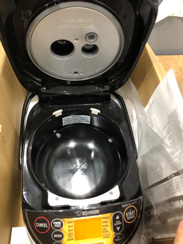 Photo 3 of [READ NOTES]
Zojirushi NP-NWC10XB Pressure Induction Heating Rice Cooker & Warmer, 5.5 Cup, Stainless Black, Made in Japan