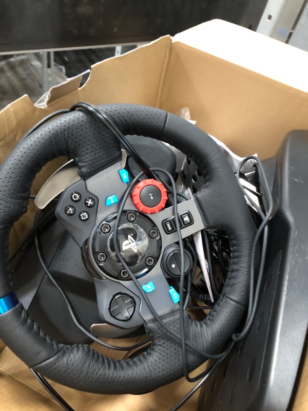 Photo 2 of Logitech G Dual-Motor Feedback Driving Force G29 Gaming Racing Wheel with Responsive Pedals + Logitech G Astro A30 LIGHTSPEED Wireless Gaming Headset Wheel + A30