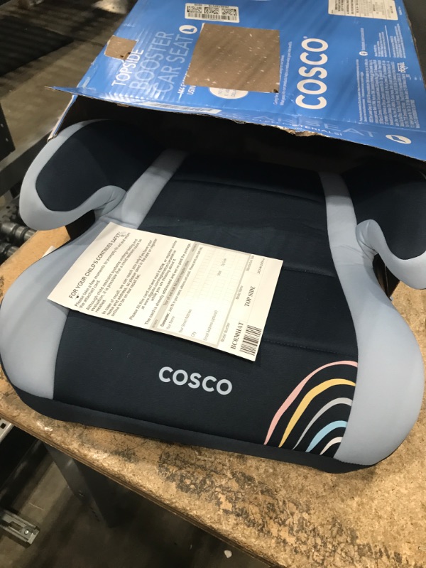 Photo 2 of Cosco Topside Backless Booster Car Seat, Lightweight 40-100 lbs, Rainbow