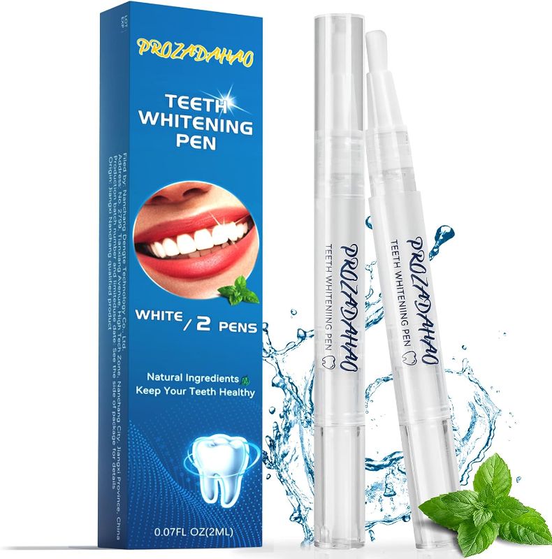 Photo 1 of **THREE PACK** Teeth Whitening Pen, 2 Pcs Teeth Stain Remover to Whiten Teeth, Effective Teeth Whitening Gel Pen, 20+ Uses, Easy to Use at Home Travel, Painless, No Sensitivity, Mint Flavor
