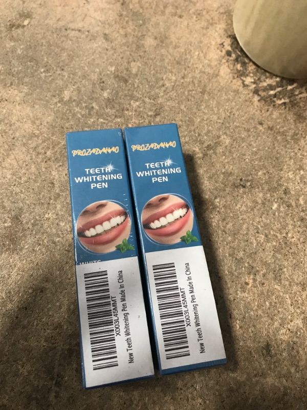 Photo 2 of **TWO PACK ** Teeth Whitening Pen, 2 Pcs Teeth Stain Remover to Whiten Teeth, Effective Teeth Whitening Gel Pen, 20+ Uses, Easy to Use at Home Travel, Painless, No Sensitivity, Mint Flavor
