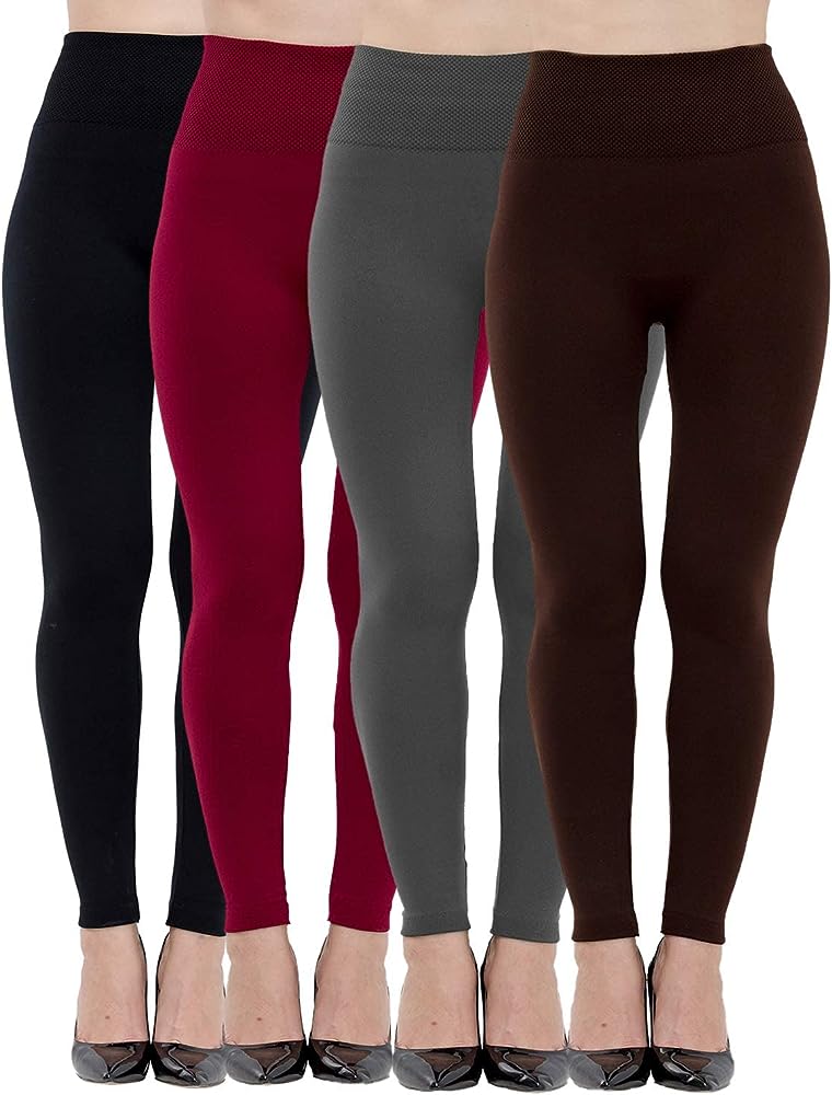 Photo 1 of Dimore Women's Fleece Lined Leggings High Waist Soft Warm Winter Pants Slim for Women