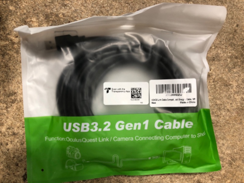 Photo 1 of VOKOO Link Cable Compatible with Quest2, USB C 3.2 Gen1 High Speed Data Transfer & Fast Charging Cable, 16ft