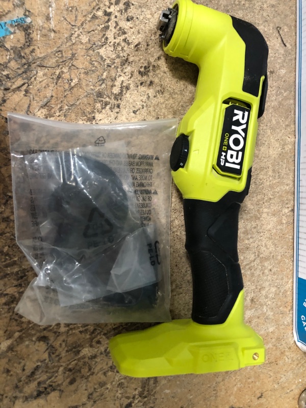 Photo 3 of [DOES NOT COME WITH BATTERY] **PARTS ONLY, NON-FUNCTIONAL** 
RYOBI PBLMT50B ONE+ HP 18-Volt Brushless Cordless Multi-Tool (Tool Only)