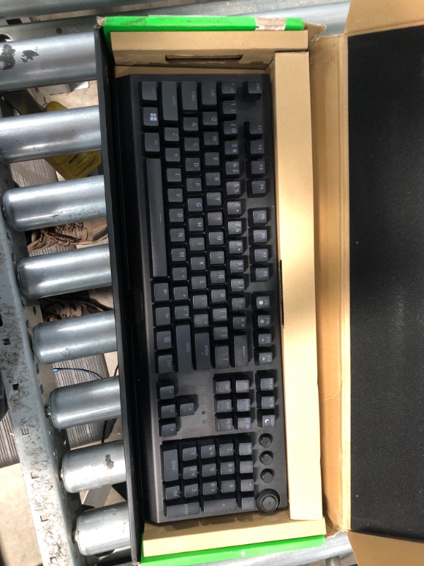 Photo 2 of Razer BlackWidow V4 Pro Wired Mechanical Gaming Keyboard: Yellow Mechanical Switches - Linear & Silent - Doubleshot ABS Keycaps - Command Dial - Programmable Macros - Chroma RGB - Magnetic Wrist Rest Yellow Switches - Linear & Silent